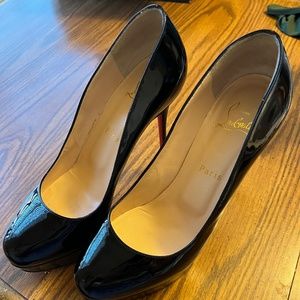 Black Loubotin Heels